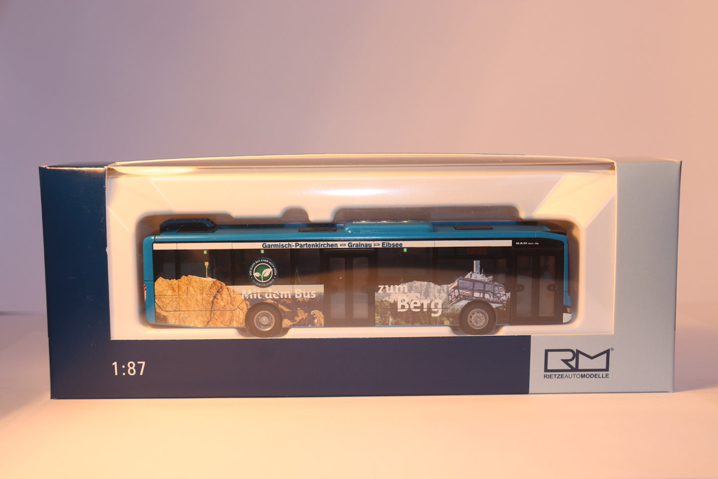 Rietze MAN Lion s City 12, Eibsee Verkehrsg. Garmisch - Partenkirchen, model bus 2018 75383