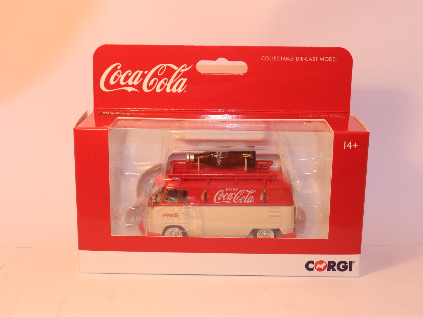 VW T1 Kastenwagen, RHD, Coca Cola mit Dachträger 1:43 Modellbus