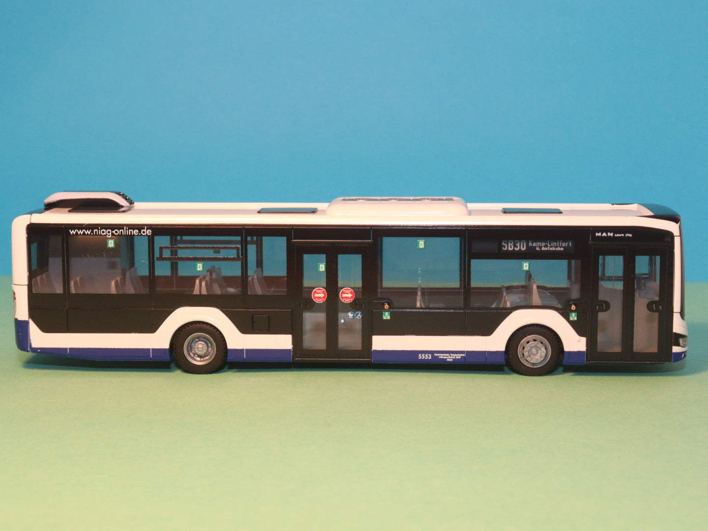 MAN Lion s City 12, Niag - Moers, 2017 Modellbus Rietze 75375
