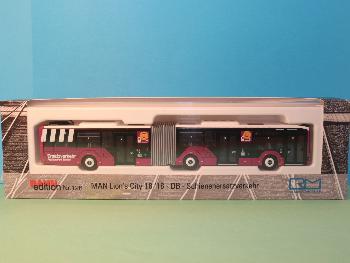 MAN Lion s City 18, DB SEV -
Schienenersatzverkehr Modellbus Rietze 75855