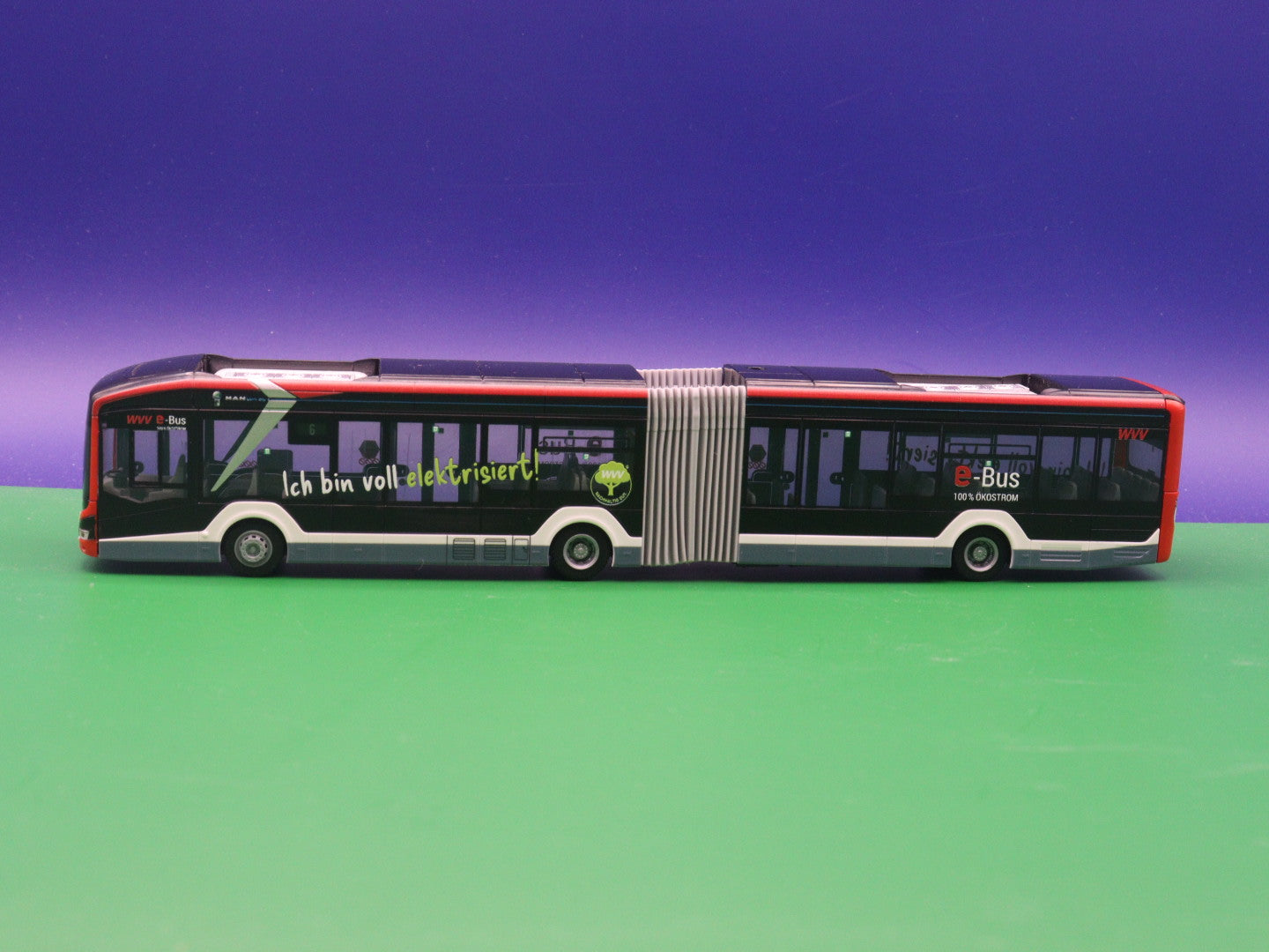 MAN Lions City 18 - Würzburger Straßenbahn - Modellbus Rietze 76515