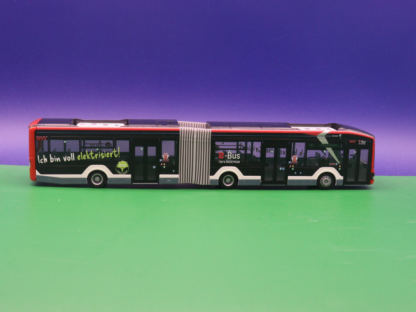 MAN Lions City 18 - Würzburger Straßenbahn - Modellbus Rietze 76515