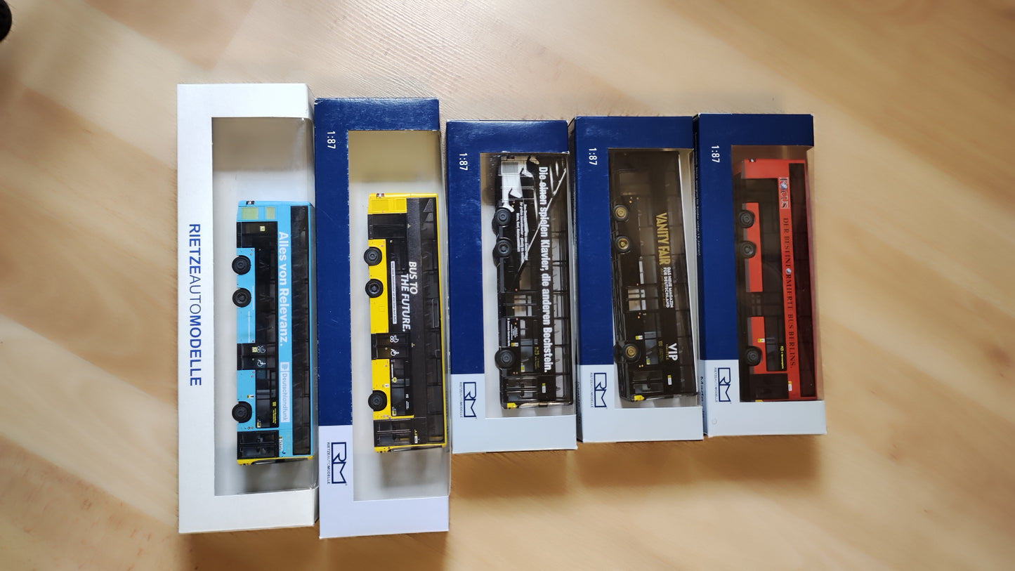 MAN Lions City DL07 - BVG Berlin - Focus Modellbus Rietze Wagen 3104 (Ohne Originalverpackung)