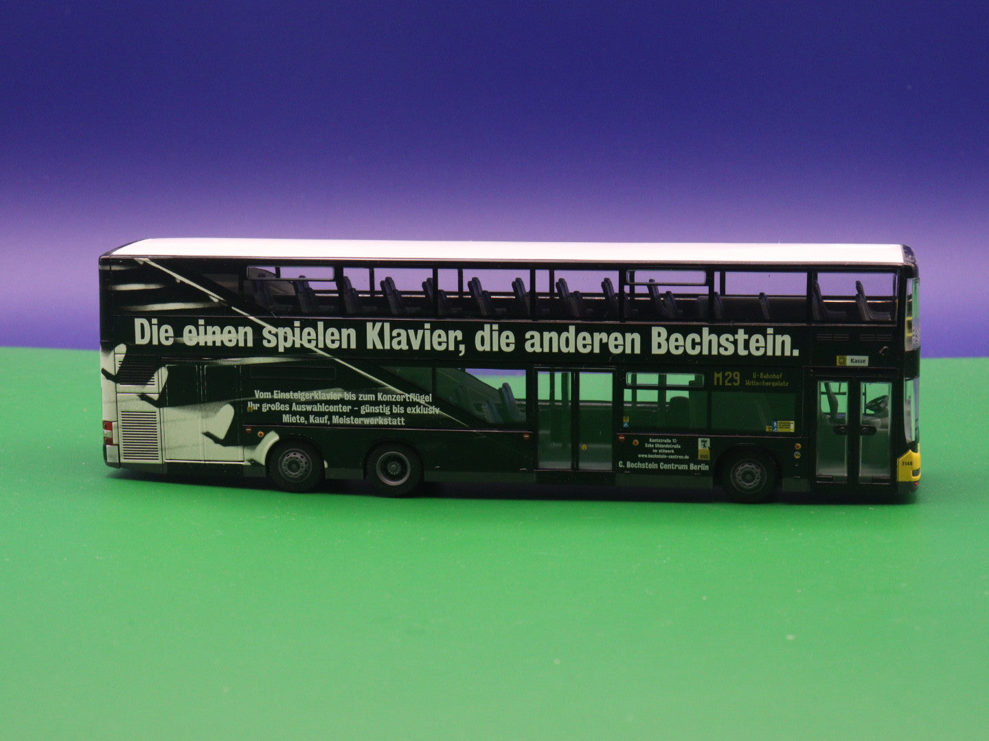 MAN Lions City DL07 - BVG Berlin - C. Rechstein Centrum Berlin Wagen 3148 Modellbus Rietze (Ohne Originalverpackung)