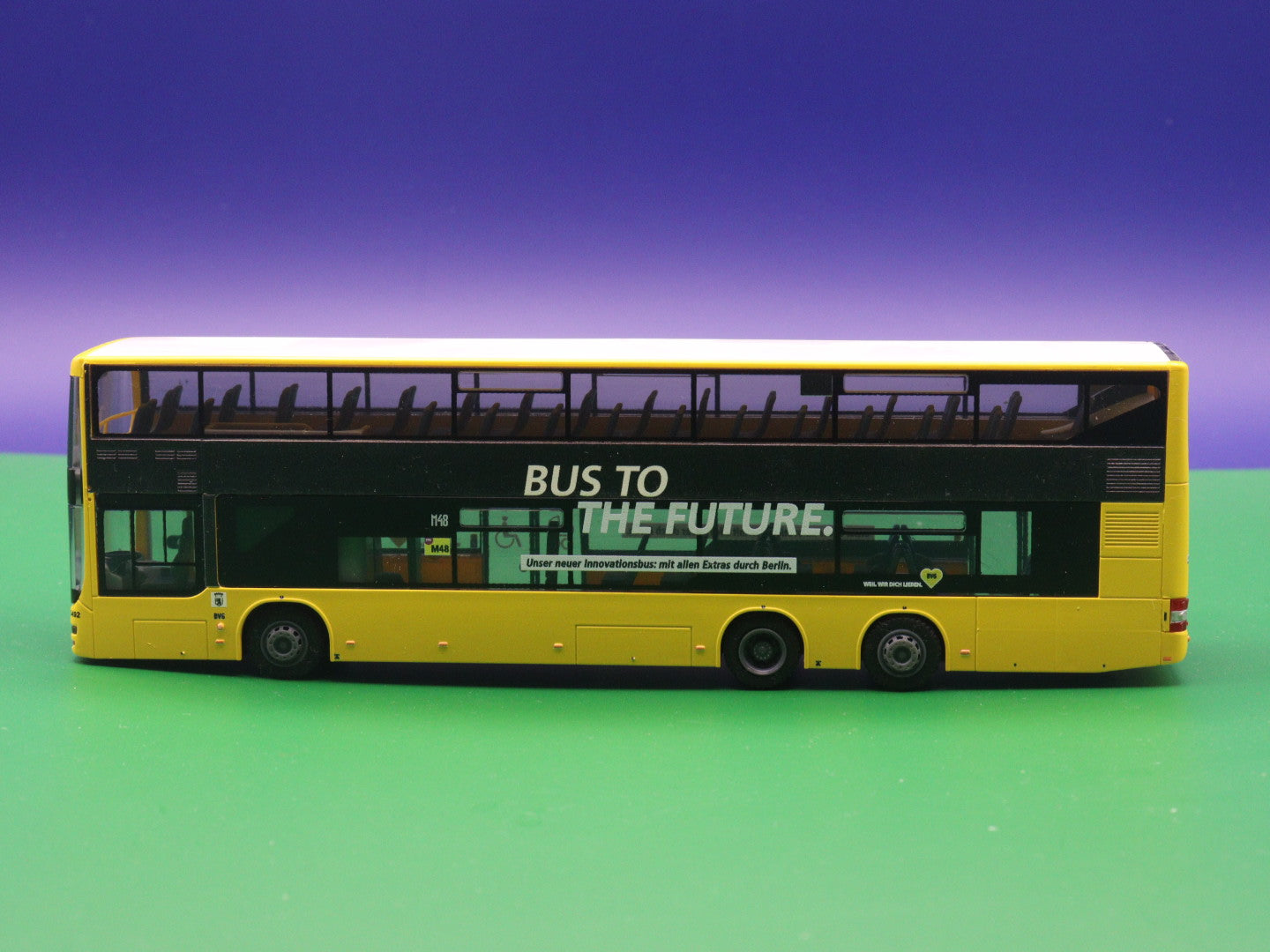 MAN Lions City DL07 - BVG Berlin - Bus to the Future Modellbus Rietze (Ohne Originalverpackung)