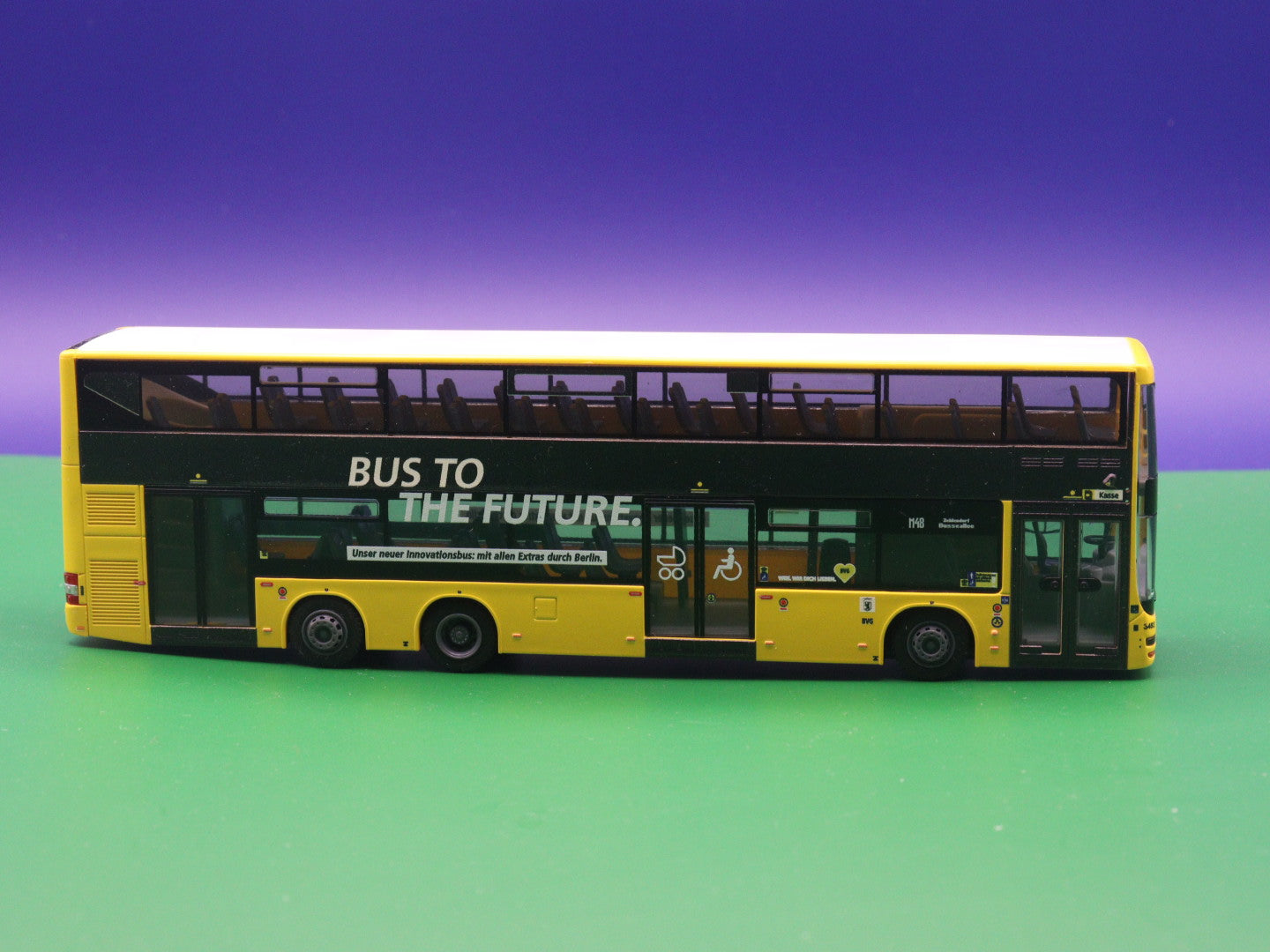 MAN Lions City DL07 - BVG Berlin - Bus to the Future Modellbus Rietze (Ohne Originalverpackung)