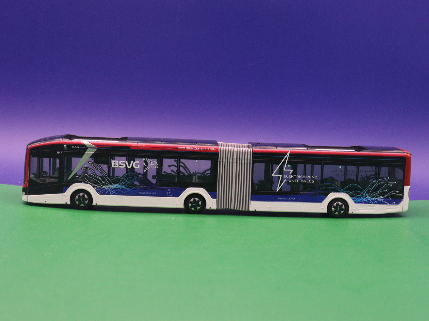 MAN Lion's City 18E - BSVG Braunschweiger Braunschweiger Verkehrs-GmbH- Modellbus Rietze 76516