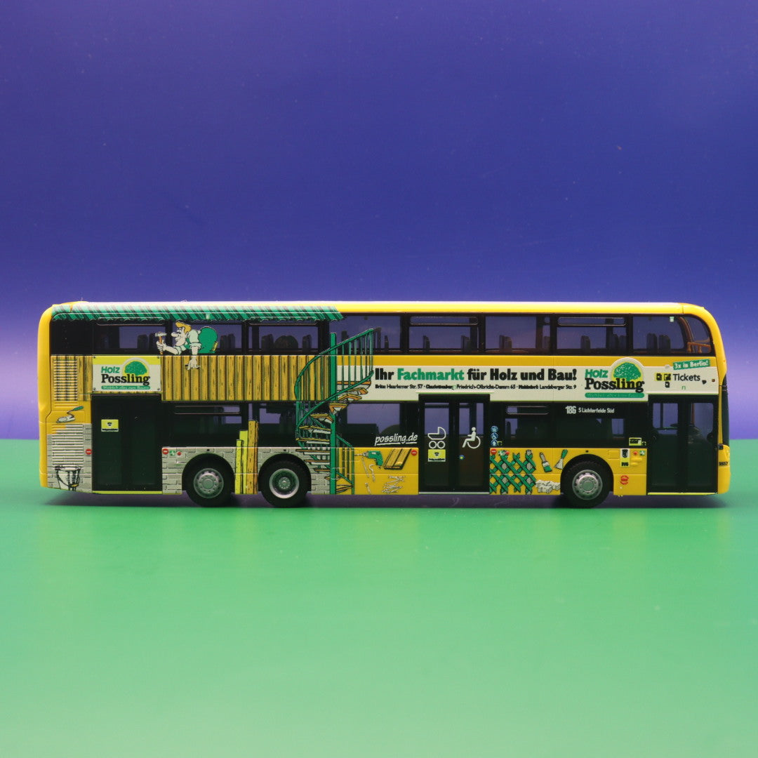 Alexander Dennis Enviro 500 BVG Berlin Holz Possling Modellbus Rietze 78013 Gebraucht