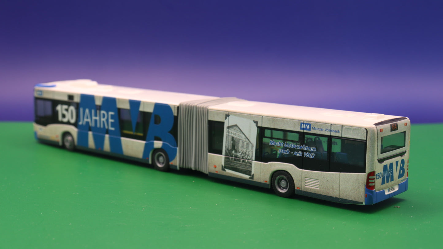 Mercedes Benz Citaro C2 G - MVG Mainz - 150 Jahre Mainzer Volksbank - Modellbus Rietze
