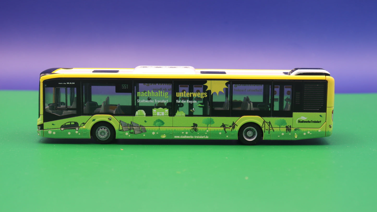 Modellbus MAN Lion s City 12, RSVG - Nachhaltig unterwegs, 2018