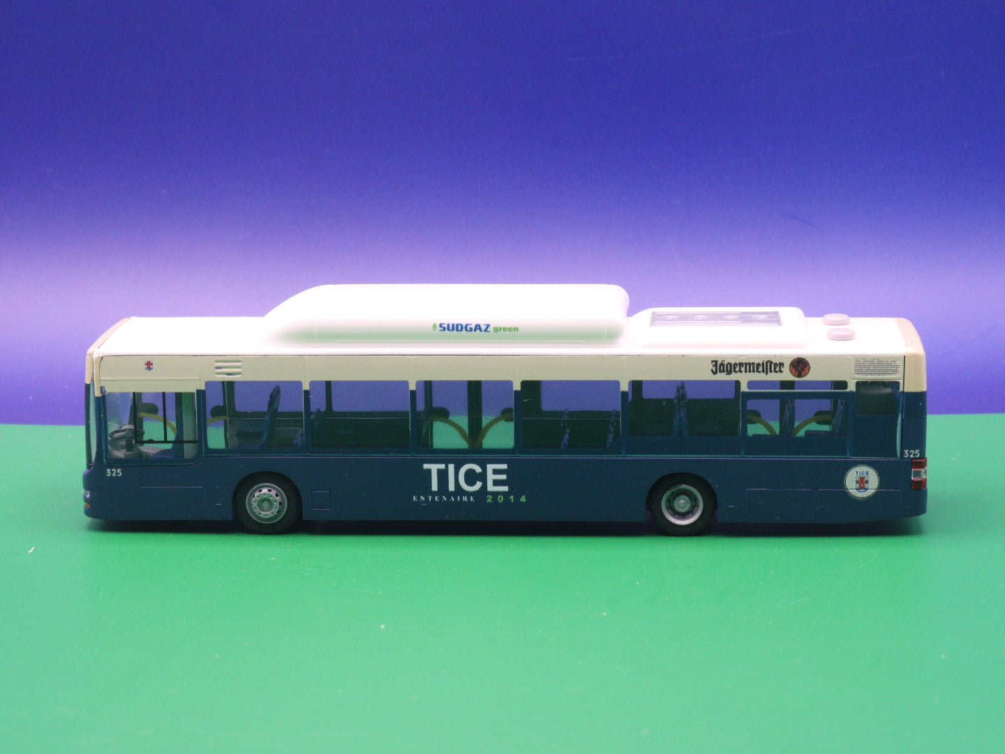 MAN Lions City CNG - TICE - Transports Intercommunaux du Centre - Luxemburg - Jägermeister - Modellbus Rietze 67488