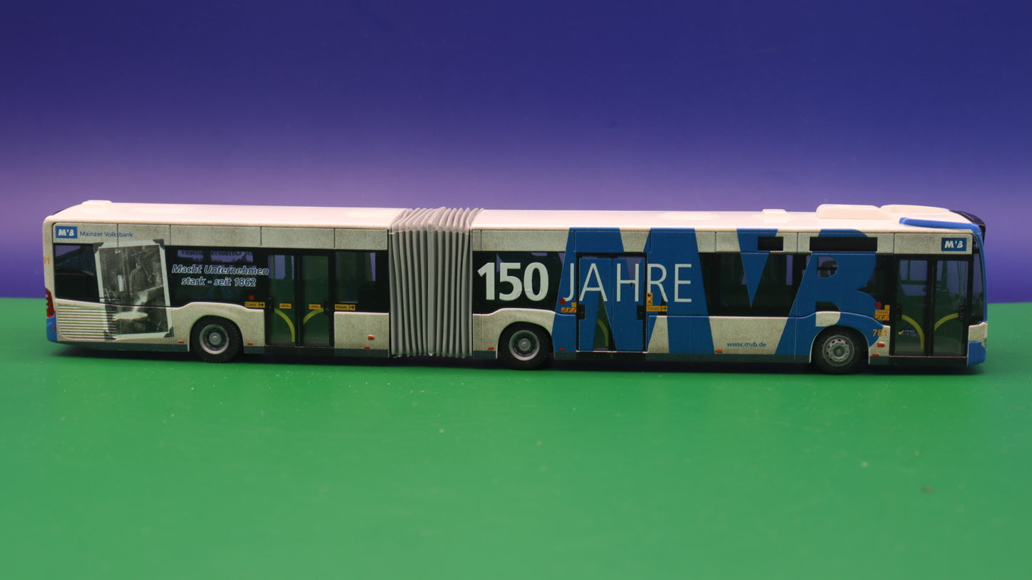 Mercedes Benz Citaro C2 G - MVG Mainz - 150 Jahre Mainzer Volksbank - Modellbus Rietze