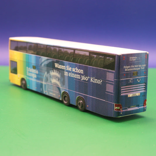 MAN Lions City DL - BVG Berlin - Erlaubnis Europa - Gebraucht Ohne OVP mit Spiegel - Modellbus Rietze