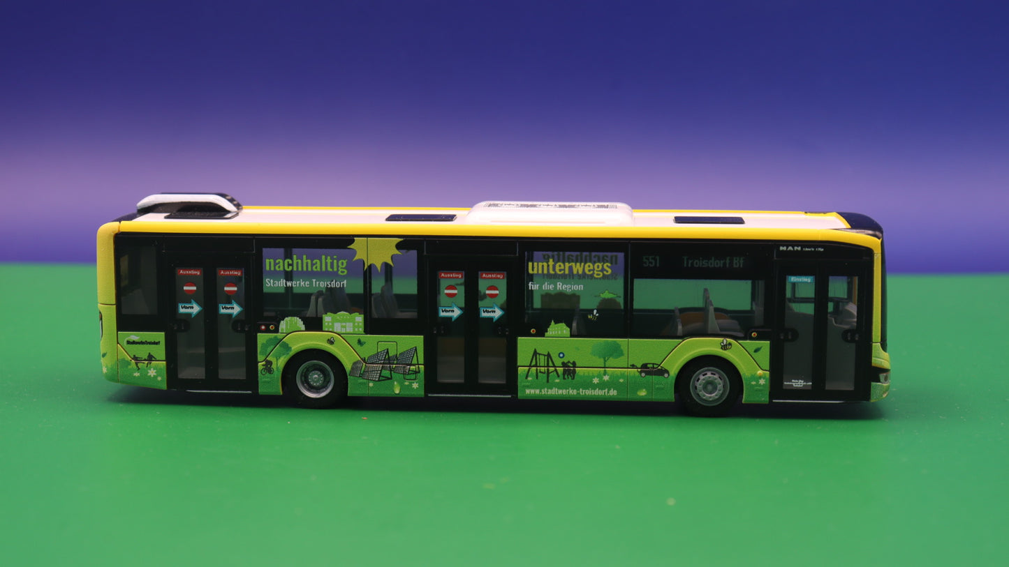 Modellbus MAN Lion s City 12, RSVG - Nachhaltig unterwegs, 2018
