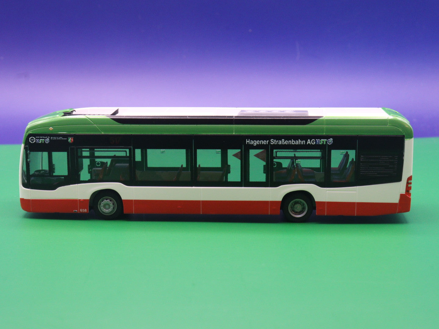 Mercedes Benz eCitaro - Hagener Straßenbahn AG - Modellbus Rietze 75581