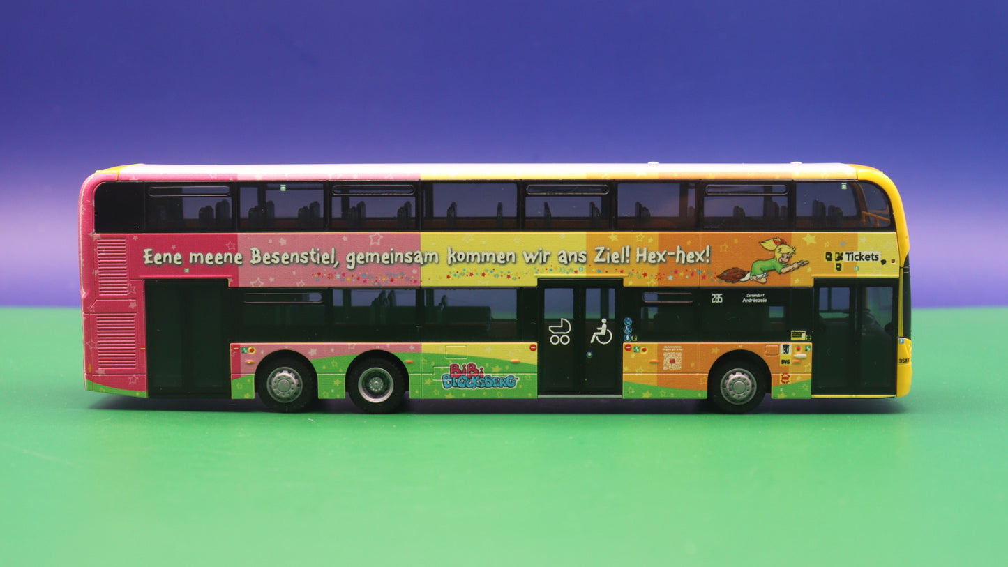 Alexander Dennis Enviro 500 - BVG Berlin Linie 285 - Bibi Blocksberg - Modellbus Rietze 78027