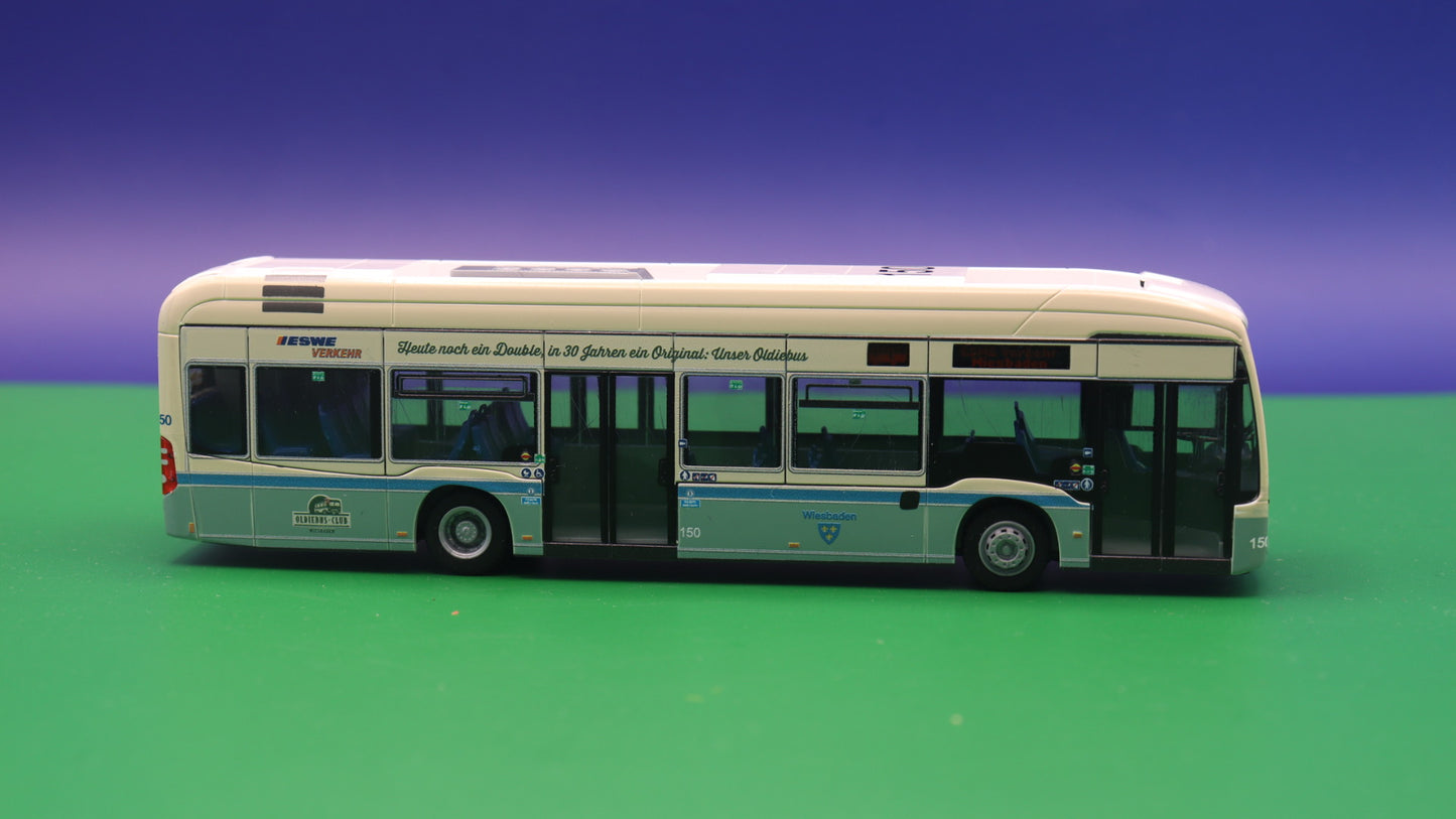 Mercedes Benz eCitaro - ESWE Verkehr Wiesbaden im O 317 Design (1961) - Modellbus Rietze