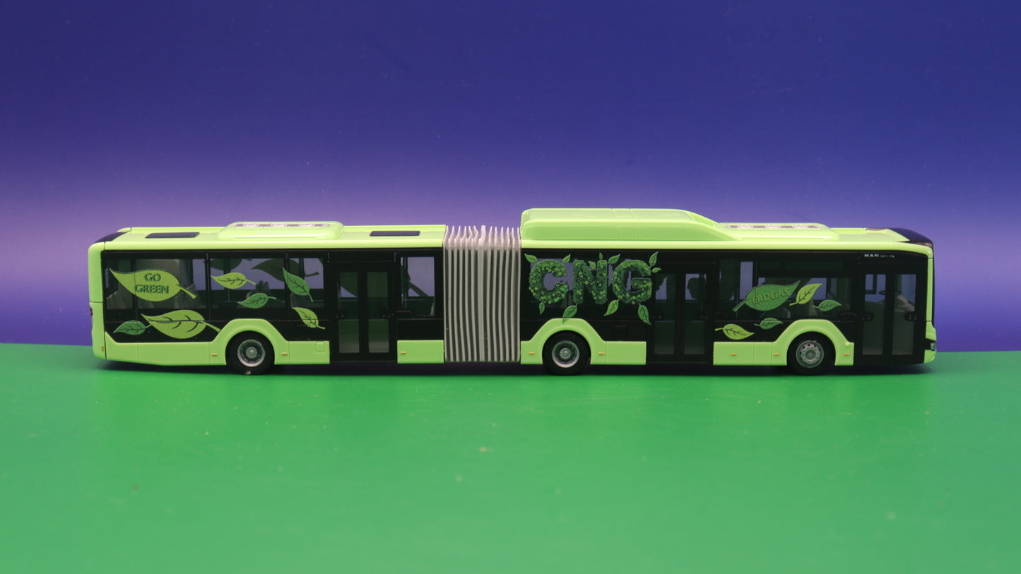 MAN Lions City 18 G - CNG Vorführdesign - Modellbus Rietze 75801