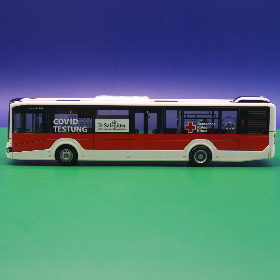 MAN New Lions City - DRK KV - Braunschweig Salzgitter - Covid Teststation - MAN Truck & Bus SE - Modellbus Rietze 75347
