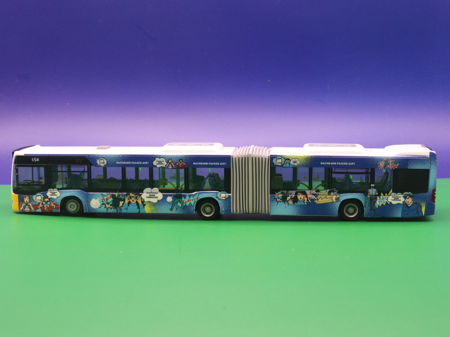 Mercedes Benz Citaro C2 G, SSB -Nachbarn passen auf, 2015 Modellbus Rietze 73697