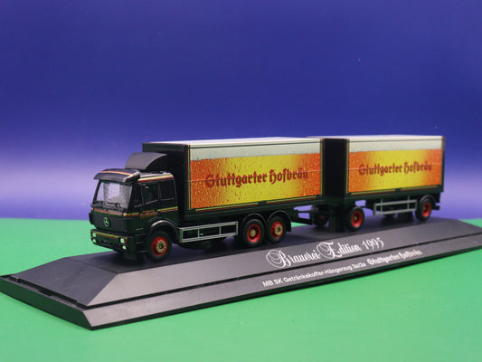 Mercedes Benz Lkw Modell - Stuttgarter Hofbräu - Herpa LKW Modell 1:87 H0