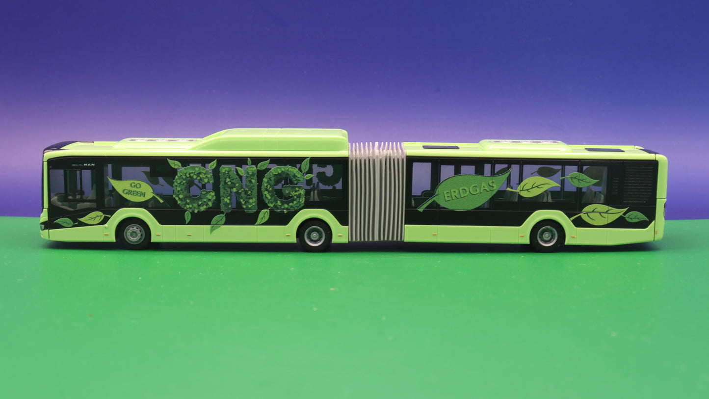 MAN Lions City 18 G - CNG Vorführdesign - Modellbus Rietze 75801