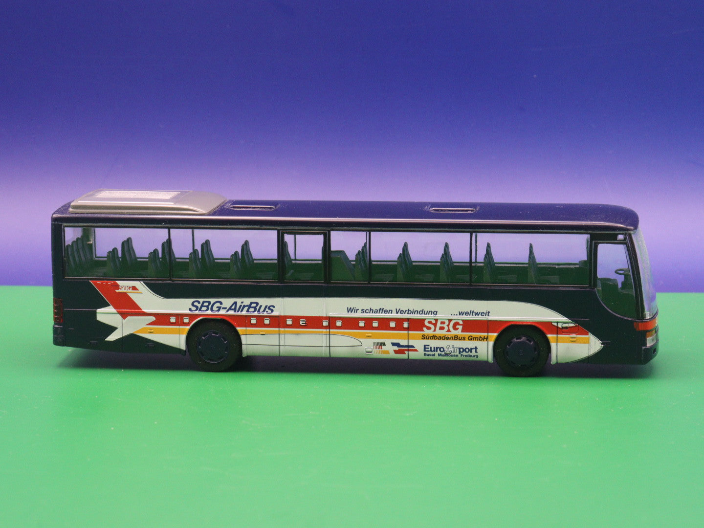 Setra S 315 GT - SBG Südbadenbus GmbH - EuroAirport Basel Freiburg - SBG AirBus - Modellbus Rietze 61406 Reisebus
