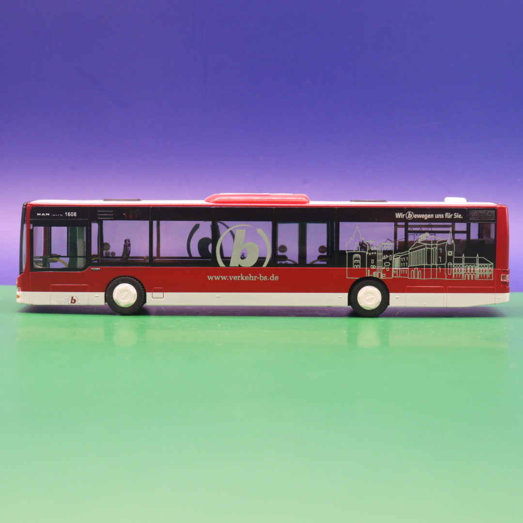 MAN Lions City 12 - BSVG Braunschweig - Wir bewegen uns für sie - Modellbus Rietze 72718