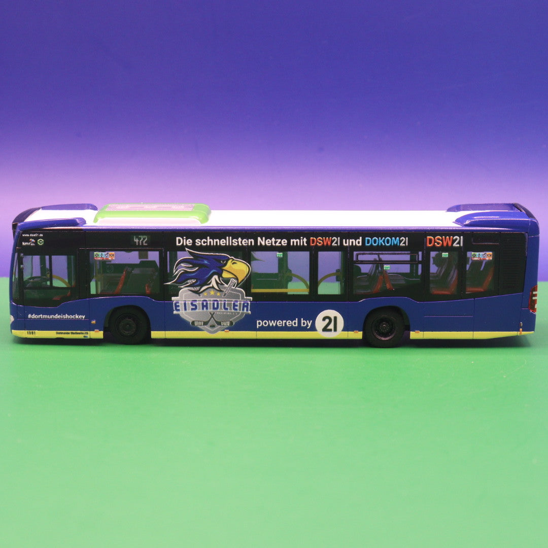 Mercedes Benz Citaro C2 - DSW21 Dortmund - Eisadler Dortmund Eishockey - Modellbus Rietze 69353