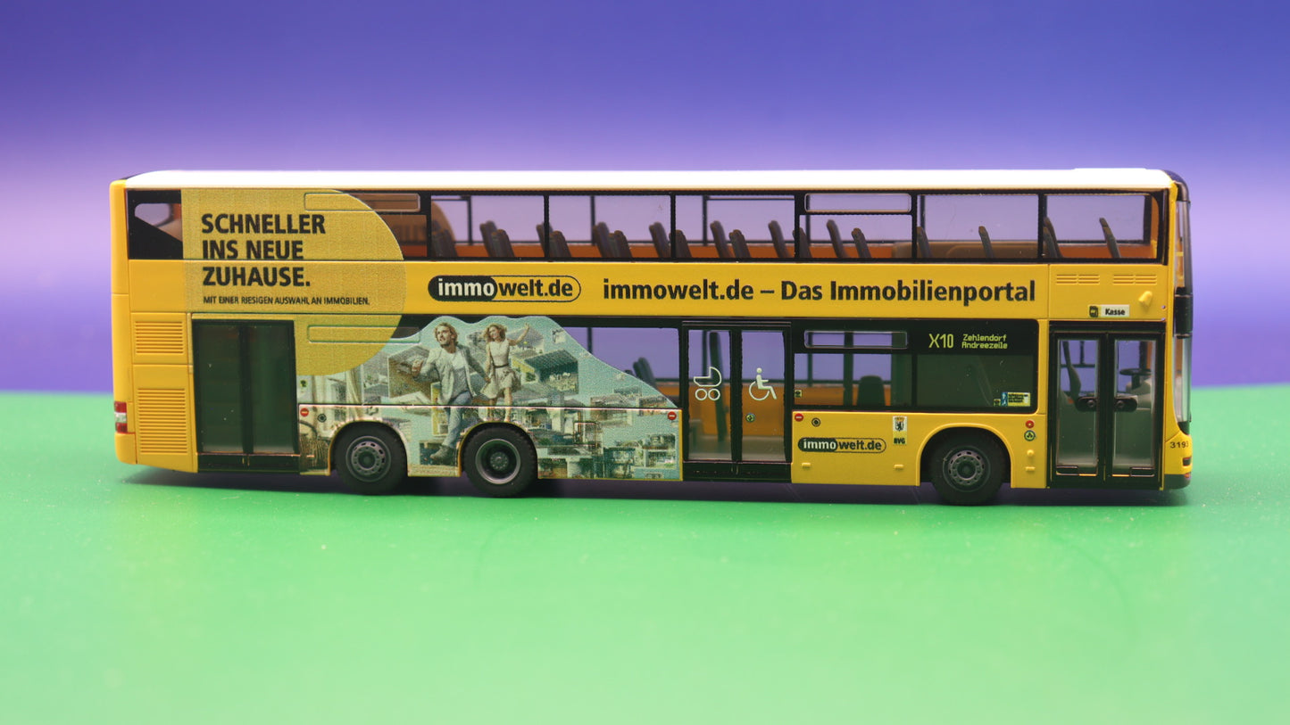 MAN DL 07 - BVG Berlin - Immowelt - Modellbus Rietze 67772 (Erscheinungsjahr: 09/2015)