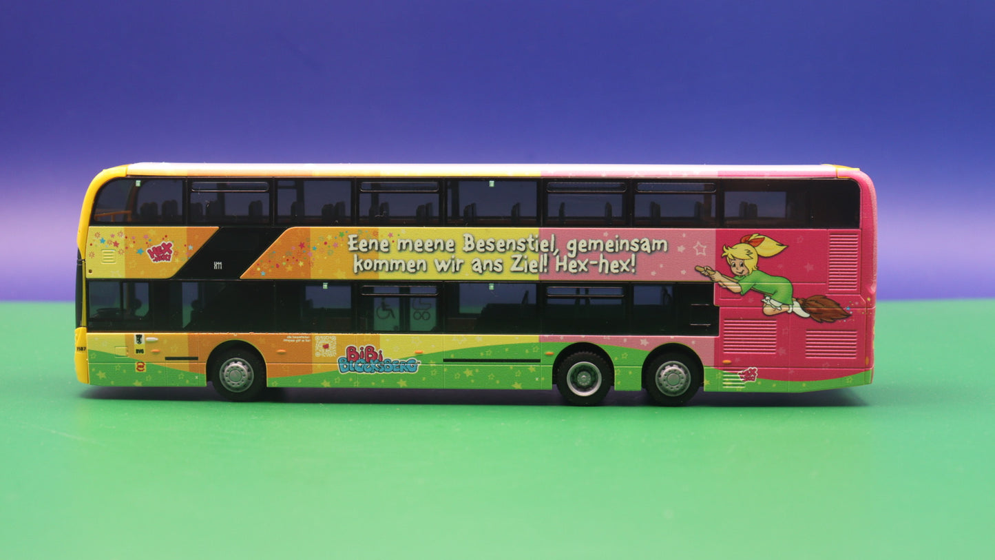Alexander Dennis Enviro 500 - BVG Berlin Linie X11 - Bibi Blocksberg - Modellbus Rietze 78027