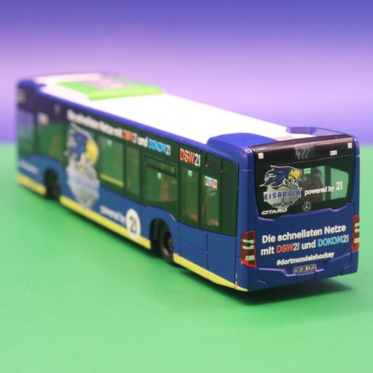 Mercedes Benz Citaro C2 - DSW21 Dortmund - Eisadler Dortmund Eishockey - Modellbus Rietze 69353