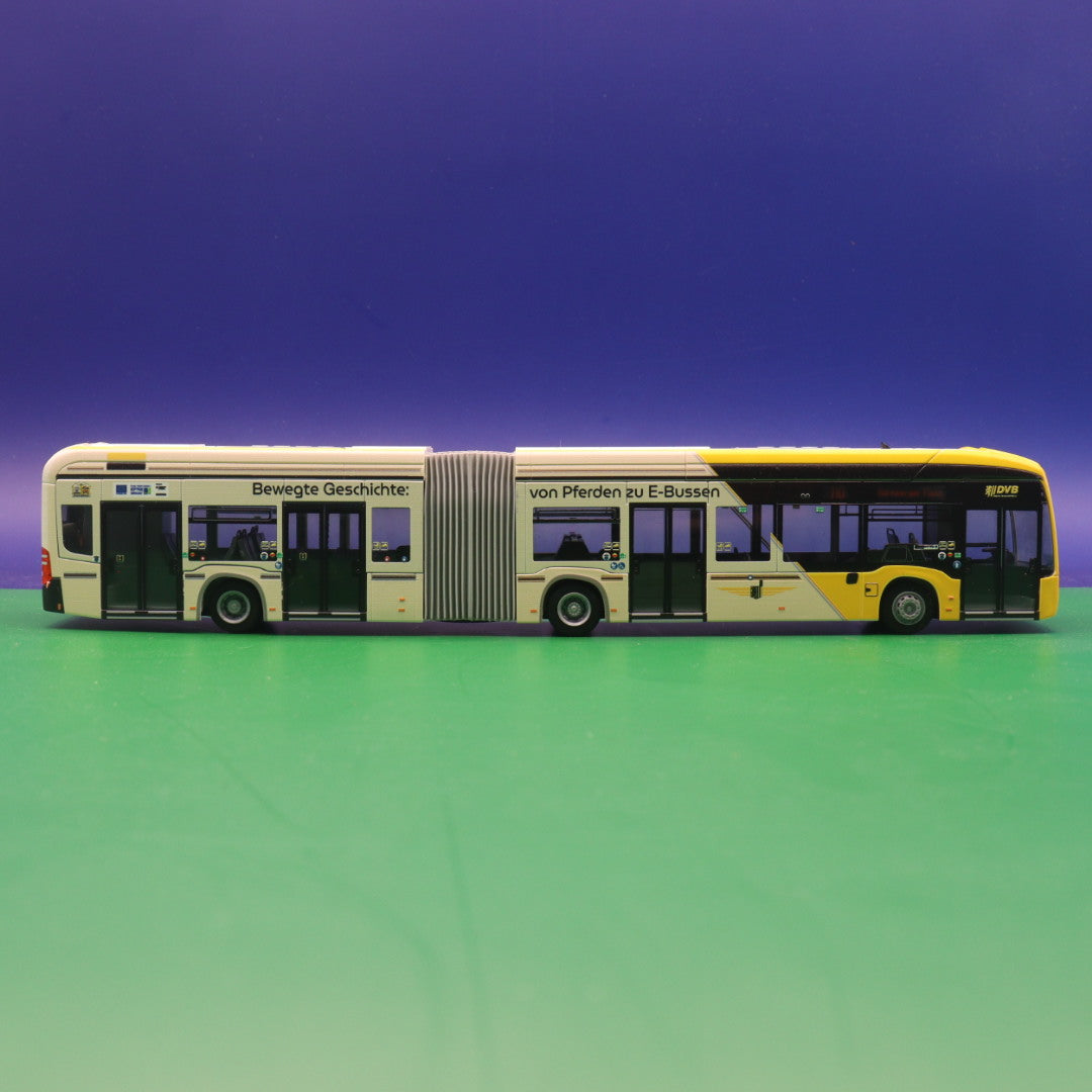 Mercedes Benz eCitaro - "von Pferden zu E-Bussen" - DVB Dresden - Modellbus Rietze