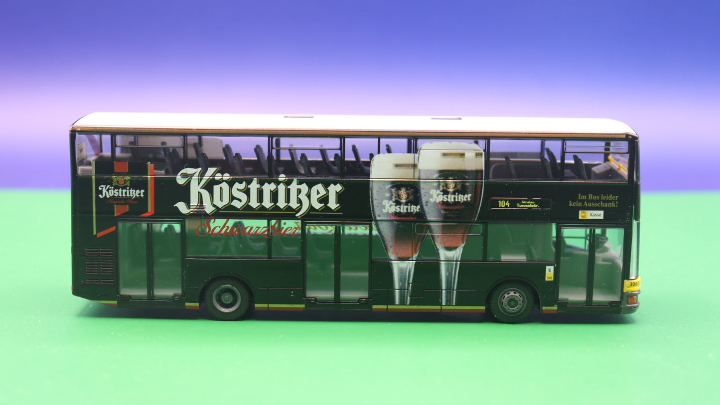 MAN DN 95 - BVG Berlin - Köstritzer Schwarzbier - Modellbus Rietze 67510 (Erscheinungsjahr: 12/2008)