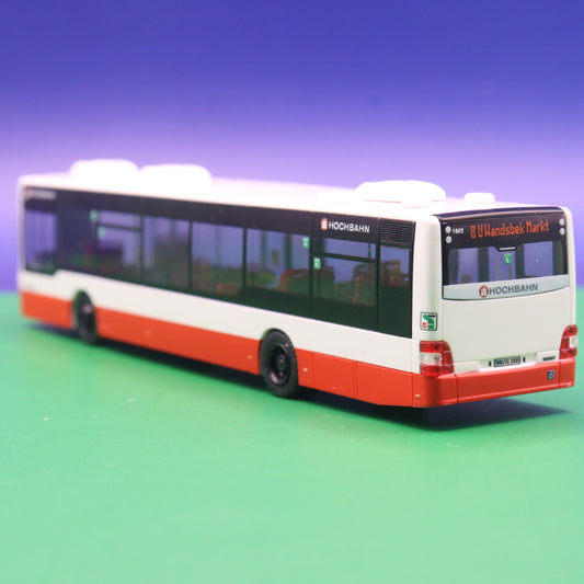 MAN Lions City - Hochbahn Hamburg - 3 Türer - Linie 8 METROBUS S POPPENBÜTTEL - Erscheinungsjahr 2013 - Modellbus Rietze