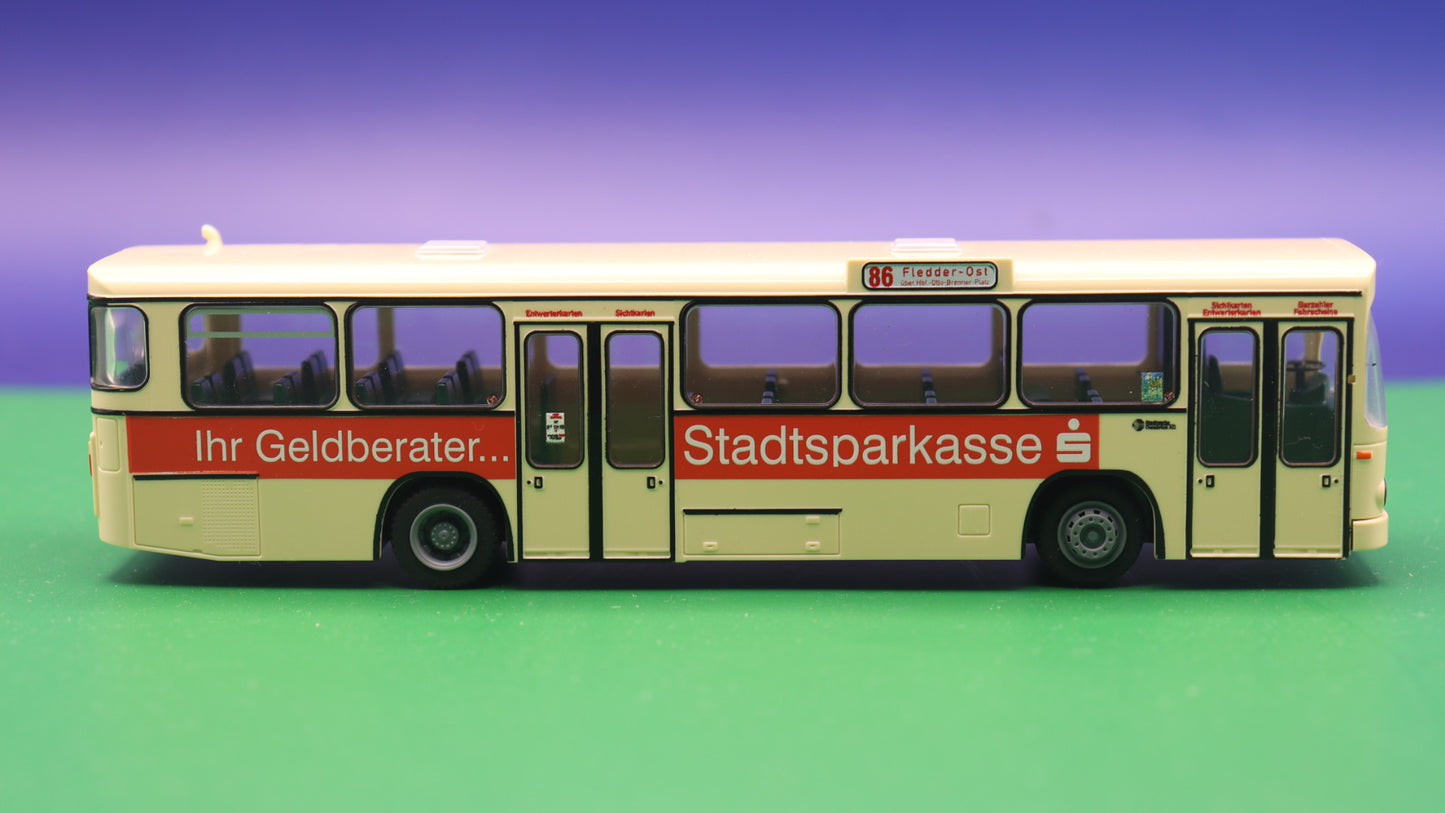 MAN SL 200 - Stadtwerke Osnabrück - Ihr Geldberater Stadtsparkasse - Modellbus Rietze 72308