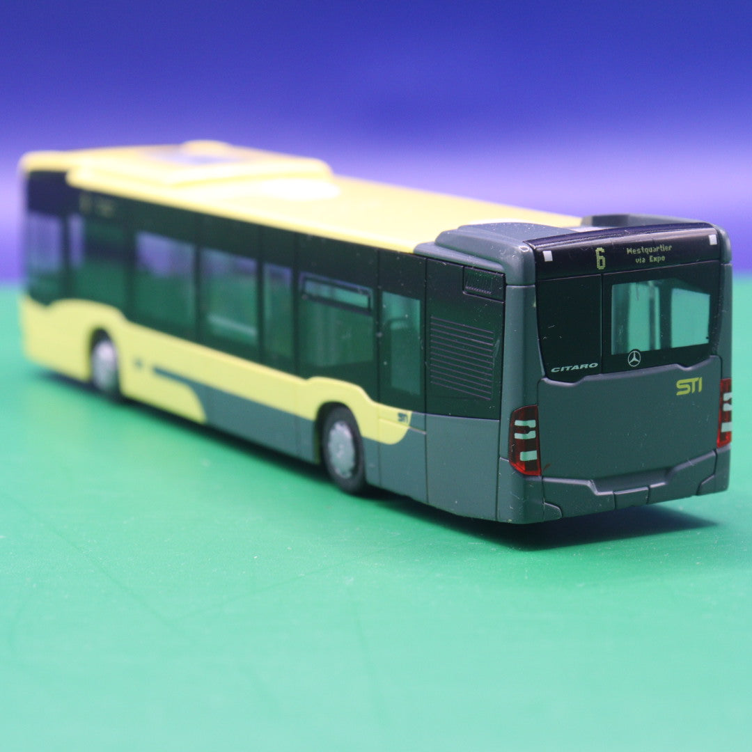 Mercedes Benz Citaro C2 - STI - Linie 6 Mestquartier via Expo - Modellbus Rietze (Ohne OVP / Ohne Zurüstteile)