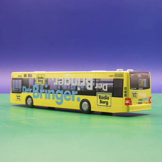 MAN Lions City 12 - Radio Berg - Wupsi Leverkusen - Modellbus Rietze 73929