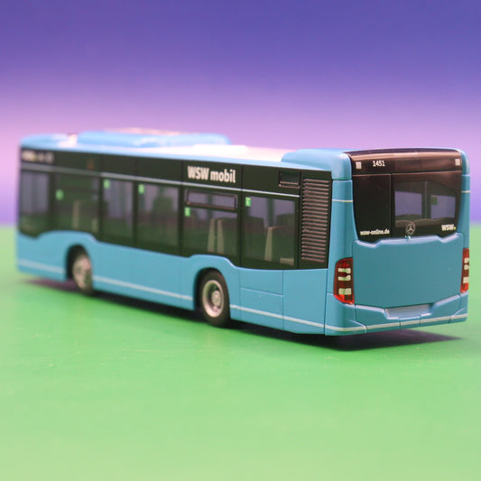 Mercedes Benz Citaro C2 K - WSW Wuppertal - Linie 650 Rensdorf Markt Klinik Bergisch Land - Modellbus Rietze 67947