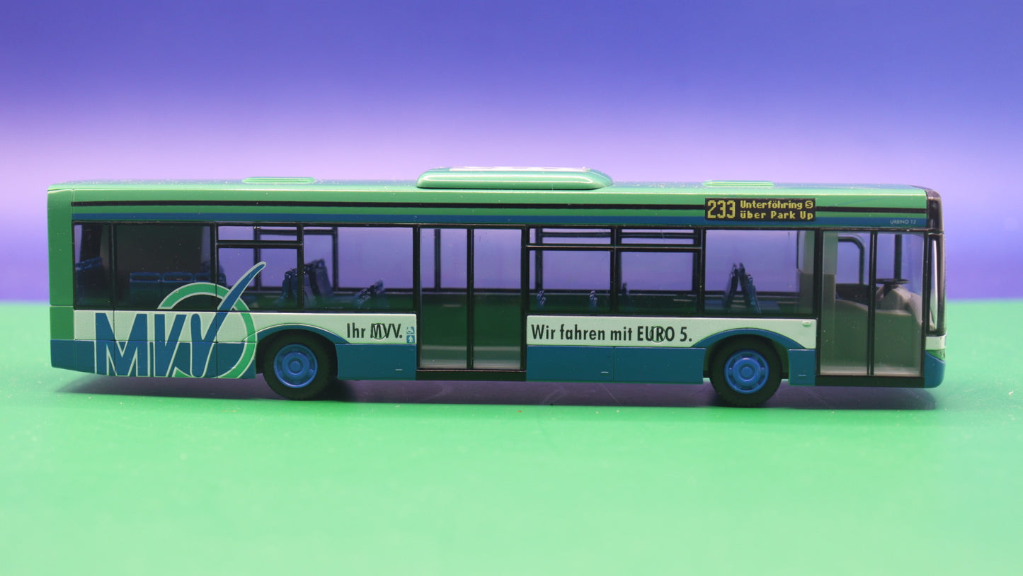 Solaris Urbino 12 - MVV München - Wir fahren mit Euro 5 - Modellbus Rietze 65925 (Erscheinungsjahr: 06/2008)