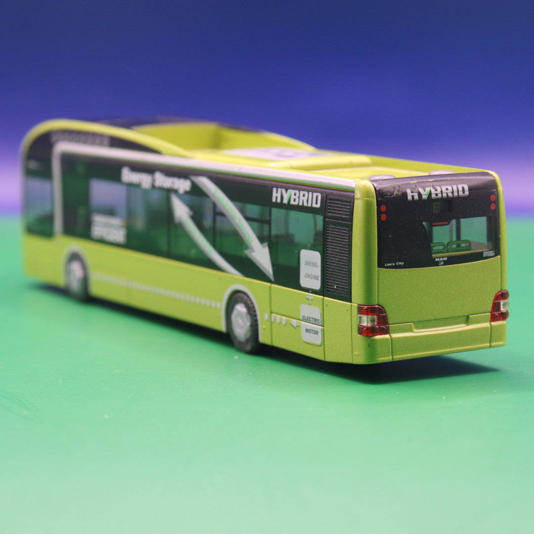 MAN Lions City 12 Hybrid - Vorführdesign - Linie 10 Lions City Hybrid - Modellbus Rietze (Ohne OVP / Zurüstteile)