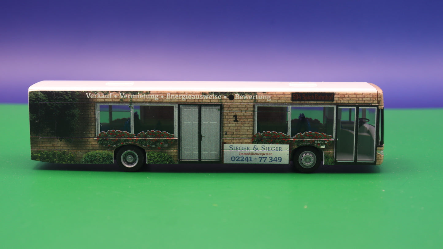 Solaris Urbino - RSVG Siegburg - Sieger Immobilienexperten - Modellbus Rietze