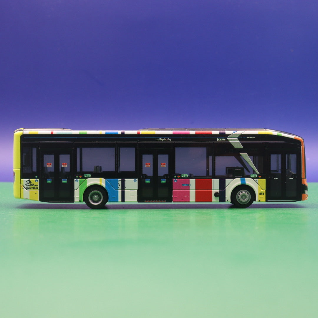 MAN Lions City 12E - Multiplicity - Ville de Luxembourg - Modellbus Rietze 76351