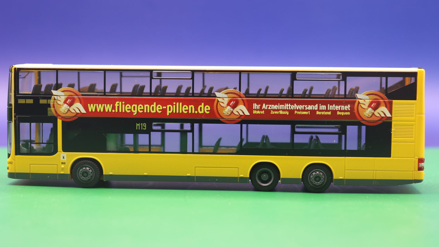 MAN Lions City DL 07 - BVG Berlin - Fliegende Pillen - Modellbus Rietze 67318 (Auslieferung: 12/2008)