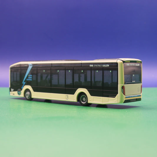 MAN Lions City 12E - Wir fahren Elektrisch - OVA Stadtbus Aalen - Modellbus Rietze 76338