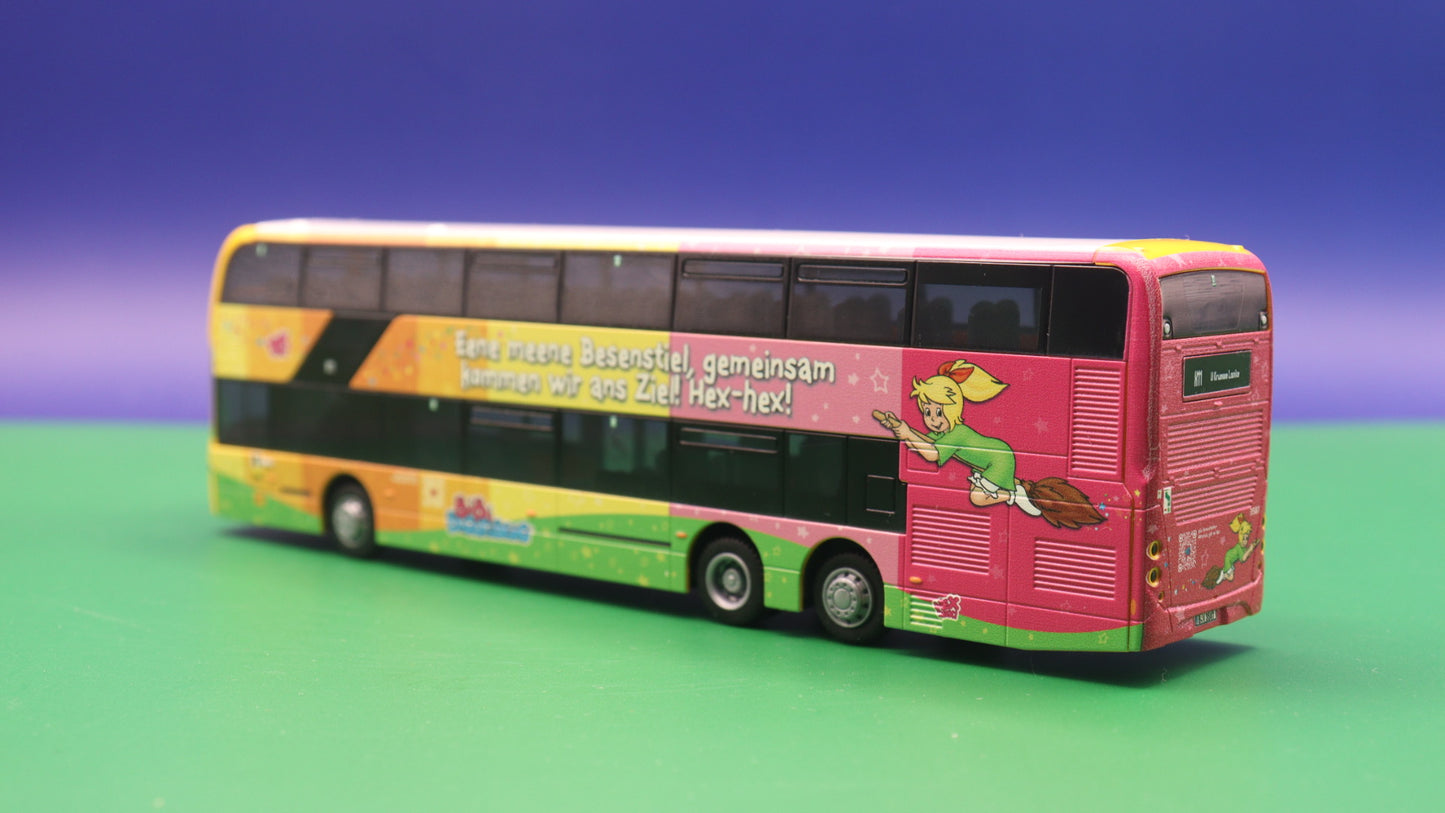 Alexander Dennis Enviro 500 - BVG Berlin Linie X11 - Bibi Blocksberg - Modellbus Rietze 78027