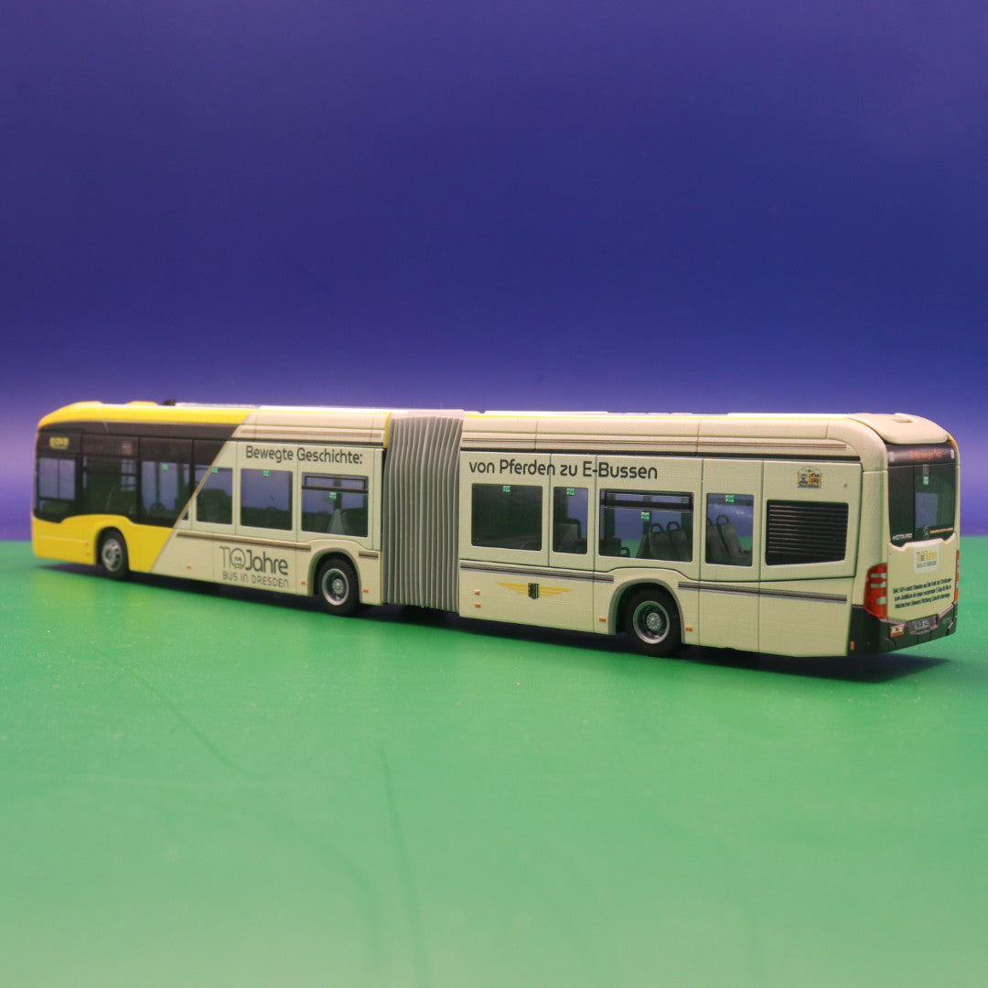 Mercedes Benz eCitaro - "von Pferden zu E-Bussen" - DVB Dresden - Modellbus Rietze