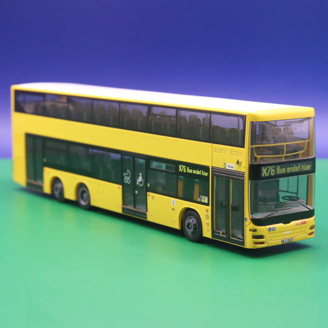 MAN Lions City DL 07 - BVG Berlin - Linie X76 Bus endet hier - Modellbus Rietze 67336