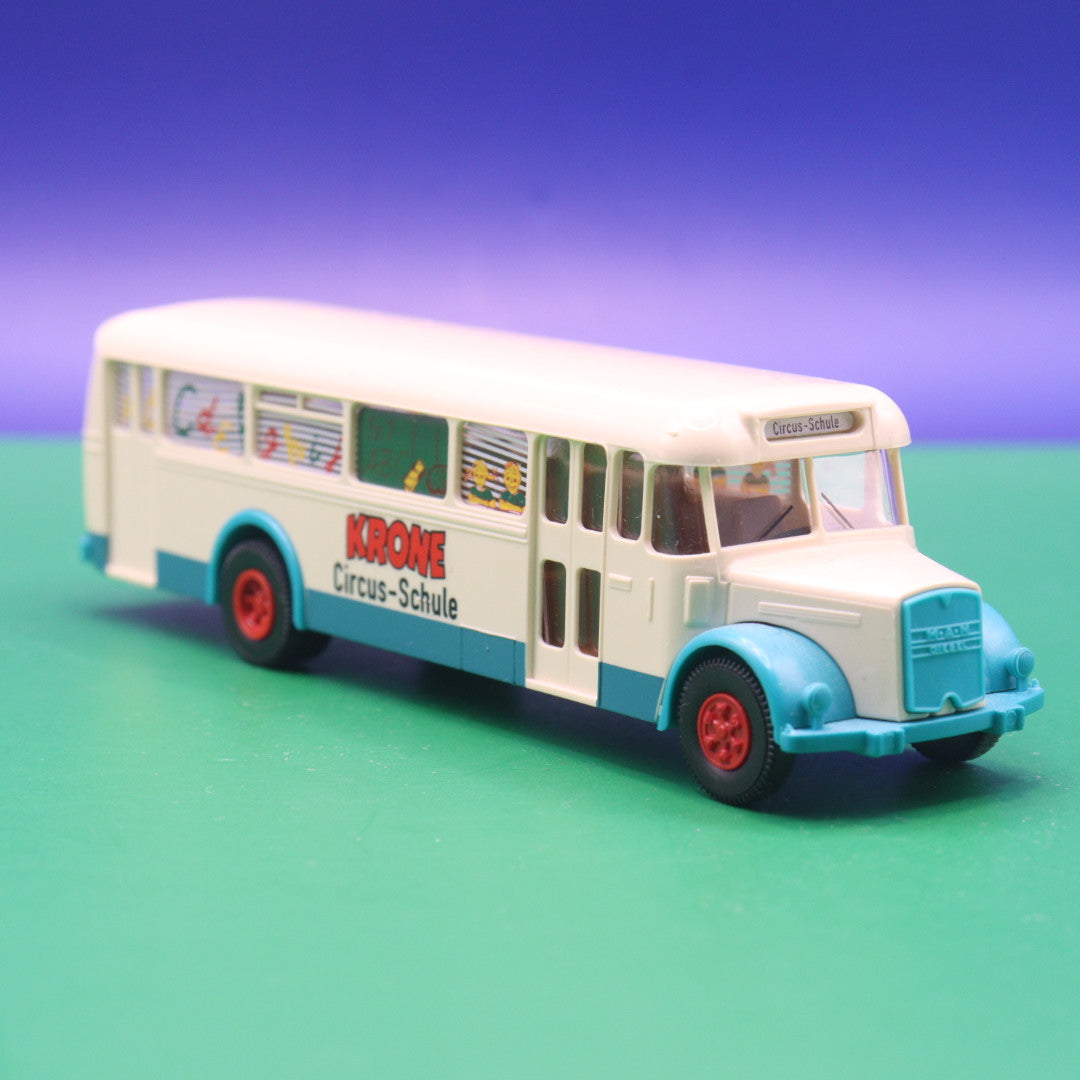 MAN MKN 630 - Krone Circus Schule - Gebraucht, Ohne OVP - Modellbus Brekina