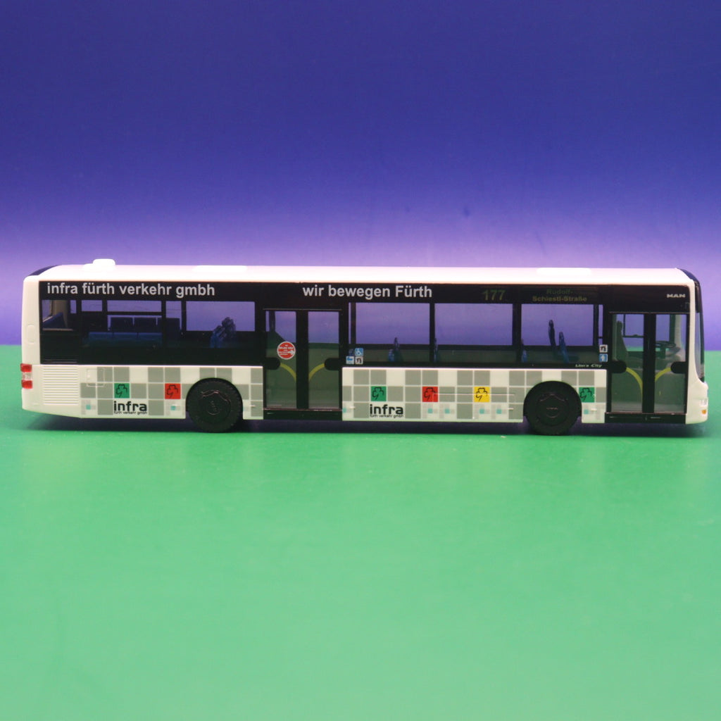 MAN Lions City - Infra Fürth - Linie 177 Rudolf Schiestl Str - Modellbus Rietze 66217